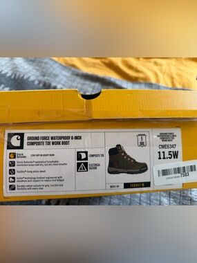 Carhartt Brown and Black Ground Force 6-Inch Waterproof Work Boot